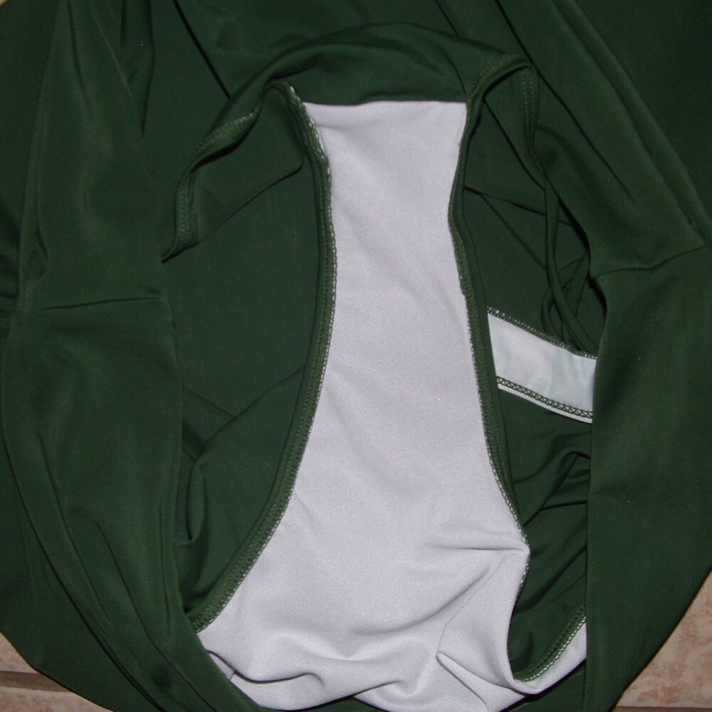 NEW Green with Camo Trim Plus Sz 3XL Skort & Halter Tankini 2 Pc Swimsuit - Picture 5 of 6